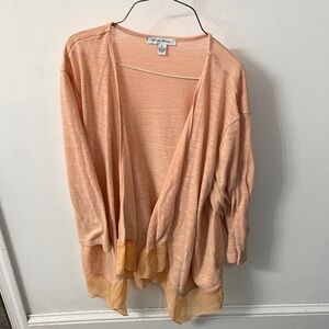 Apricot Open-Front Cardigan